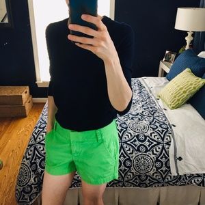 J. Crew Broken-in Cotton Chino Shorts in Green